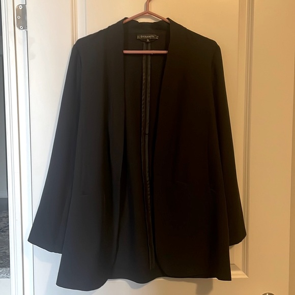 Black polyester cardigan size M - Picture 3 of 4